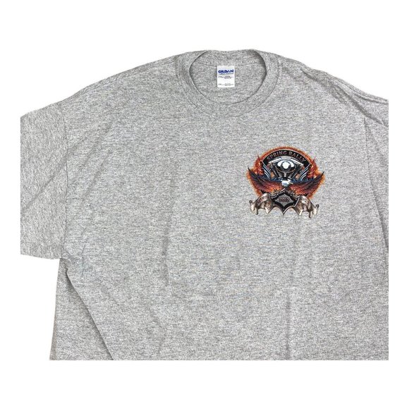 Spring Bike Rally 2012 Gray T-Shirt 2XL N. Myrtle Beach SC Motorcycle Eagle NWOT - Picture 5 of 6